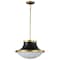 Nuvo Lafayette 1-Light Pendant 18 in. Matte Black/Natural Brass White Opal Glass 60/7908 - alternate 4